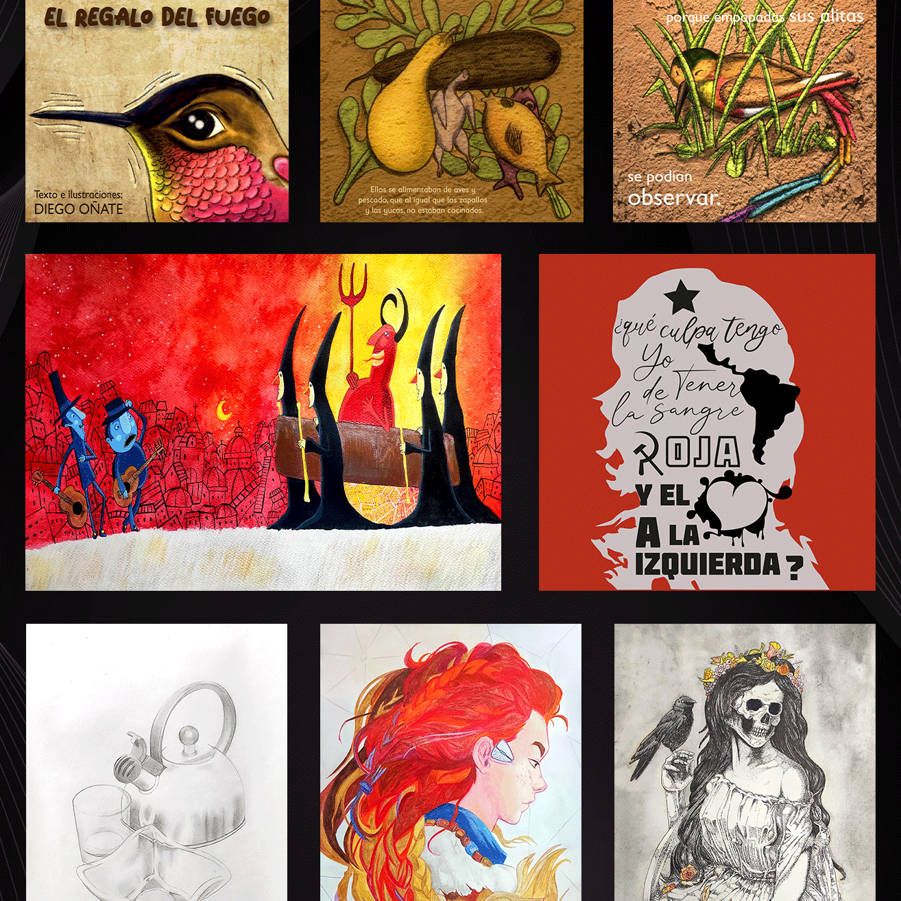 Pieza ilustrada de Kinti Studio