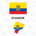 ECUADOR – escudo y bandera (digital)